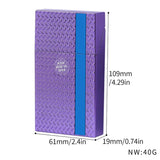 Elegant Vertical Stripe Cigarette Case 20-Count Moisture-Proof Slim Cigarette Holder