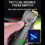 RGB Color-Changing Multi-Functional EDC Flashlight With Magnet