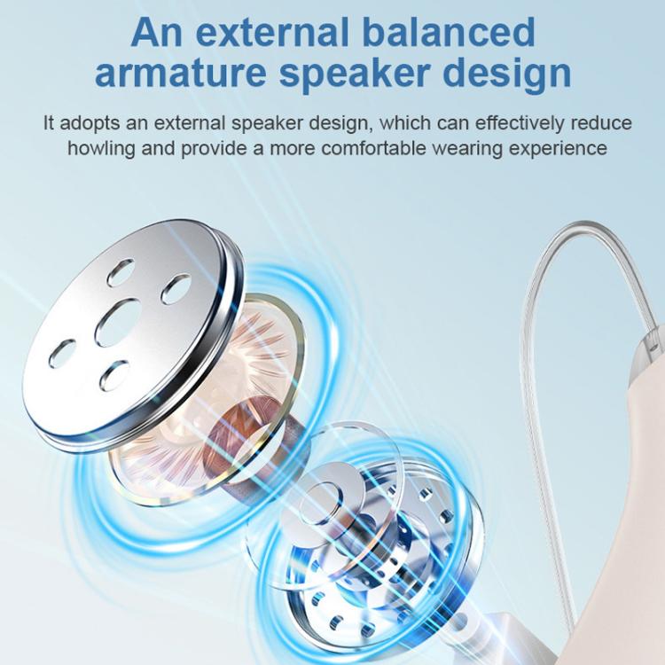 16-Channel Long-Lasting Battery BTE Hearing Aids Dual Devices With Digital Display Charging Case, Long-Lasting Battery