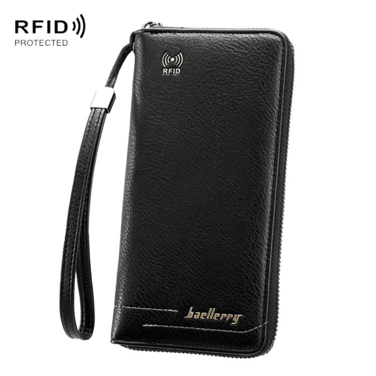 Baellerry C3166 Long Antimagnetic RFID Zipper Clutch Large Capacity Multi-Card Wallet