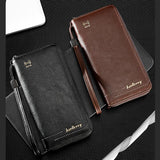 Baellerry C3166 Long Antimagnetic RFID Zipper Clutch Large Capacity Multi-Card Wallet