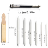 36 In 1 Sketch Drawing Set Blending Stumps Tortillons & Sponge Tools with 24 Replaceable Tips