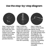 Electric Bottle Opener With Indicator Light Fully Automatic Wine Opener