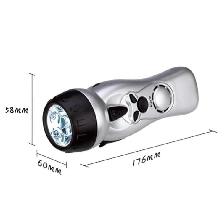 SB-3030E Outdoor LED Hand-Cranked Rechargeable Flashlight Emergency Lighting Radio