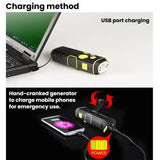 SB-5032E Outdoor Multi-Functional Flashlight Emergency Alarm Torch With Radio