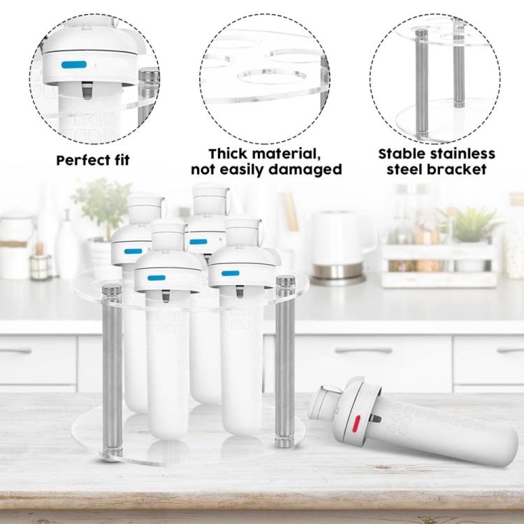 Round 7-Hole Acrylic Spice Jar Holder For Cirkul, YX211