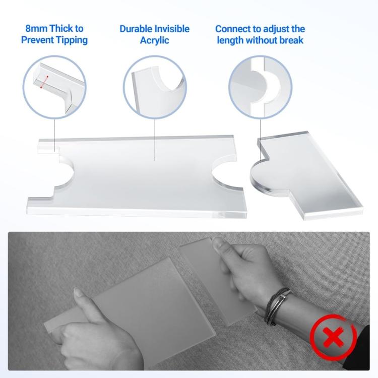 2pcs /Set Acrylic Protective Pads For Sofa Legs, 1pc, 2pcs /Set