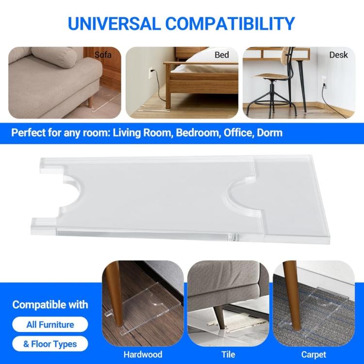 2pcs /Set Acrylic Protective Pads For Sofa Legs, 1pc, 2pcs /Set
