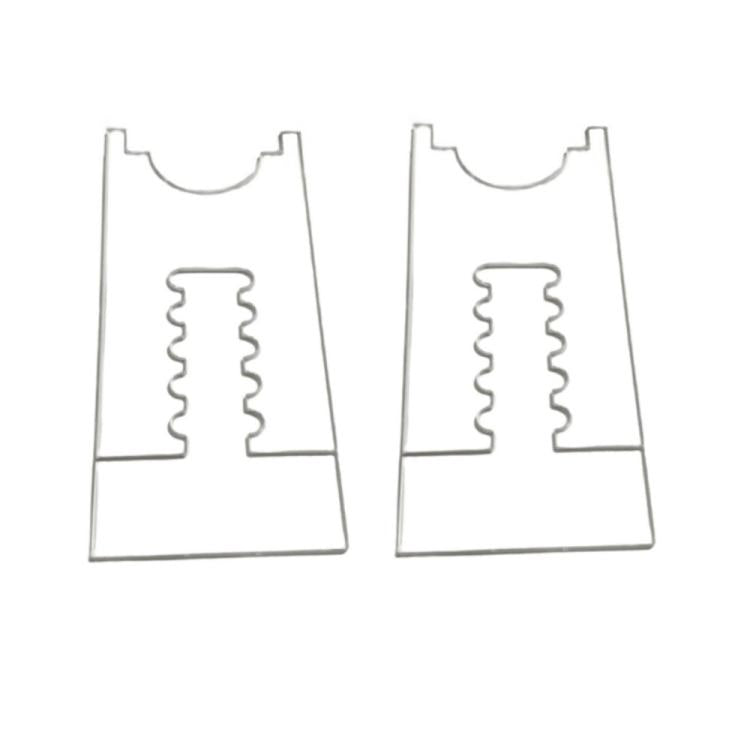 2pcs /Set Prevent Sliding Wall Damage Adjustable Acrylic Spacer Pads, 5 Slot, 6 Slot