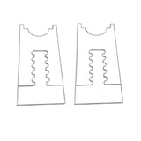 2pcs /Set Prevent Sliding Wall Damage Adjustable Acrylic Spacer Pads, 5 Slot, 6 Slot