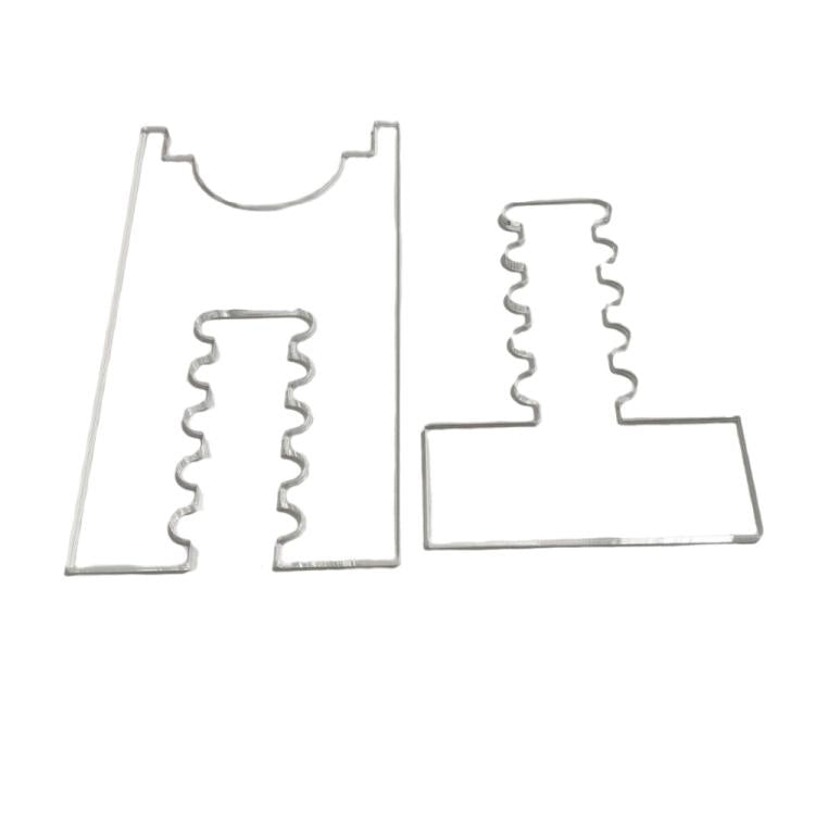 2pcs /Set Prevent Sliding Wall Damage Adjustable Acrylic Spacer Pads, 5 Slot, 6 Slot