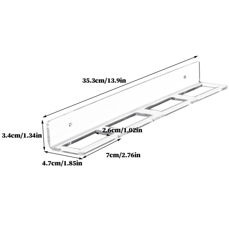 2pcs /Set Acrylic Hockey Wall Mount Storage Rack, 1pc, 2pcs /Set