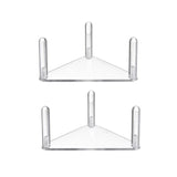 2pcs /Set Easy-Assembly Triangular Acrylic Ball Rack, Transparent 1pc, Transparent 2pcs /Set, Black 1pc, Black 2pcs /Set