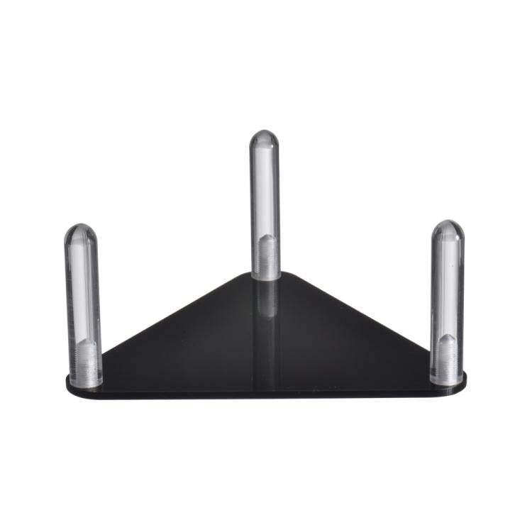 2pcs /Set Easy-Assembly Triangular Acrylic Ball Rack, Transparent 1pc, Transparent 2pcs /Set, Black 1pc, Black 2pcs /Set