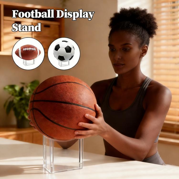 2pcs /Set Easy-Assembly Triangular Acrylic Ball Rack, Transparent 1pc, Transparent 2pcs /Set, Black 1pc, Black 2pcs /Set