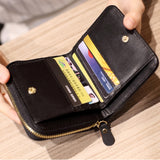 Women Short Zipper Cute Coin Purse Mini Wallet