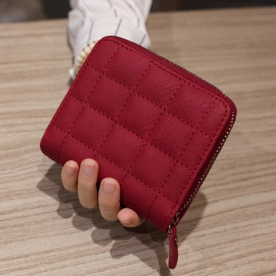Women Short Zipper Cute Coin Purse Mini Wallet