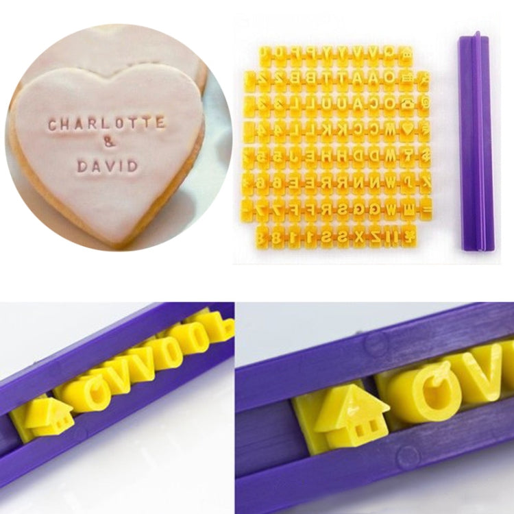 English Alphanumeric Symbol Seal Cookie Mold Movable Type Cake Mold Set, Cake Mold Set