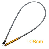 Electric Screwdriver Multifunctional Flexible Shaft Torque Electric Drill Connecting Rod Flexible Shaft With Chuck, 3.2mm Shaft Metal Yellow Aluminum Handle