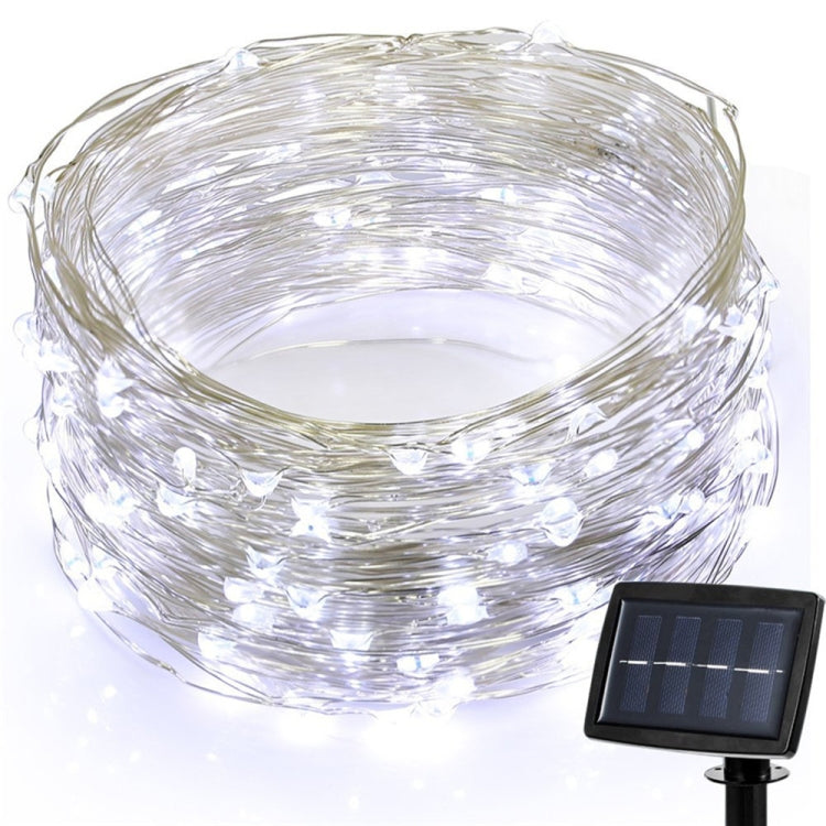 22m 200 LEDs Solar Powered Home Garden Copper Wire String Fairy Light Outdoor Christmas Party Decor Strip Lamp with 8 Modes, RGB, White Light, Warm White