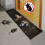 2 pcs Mouse Rodent Glue Rat Trap Board Mice Killer Length:1.2m, Long Black Long Black