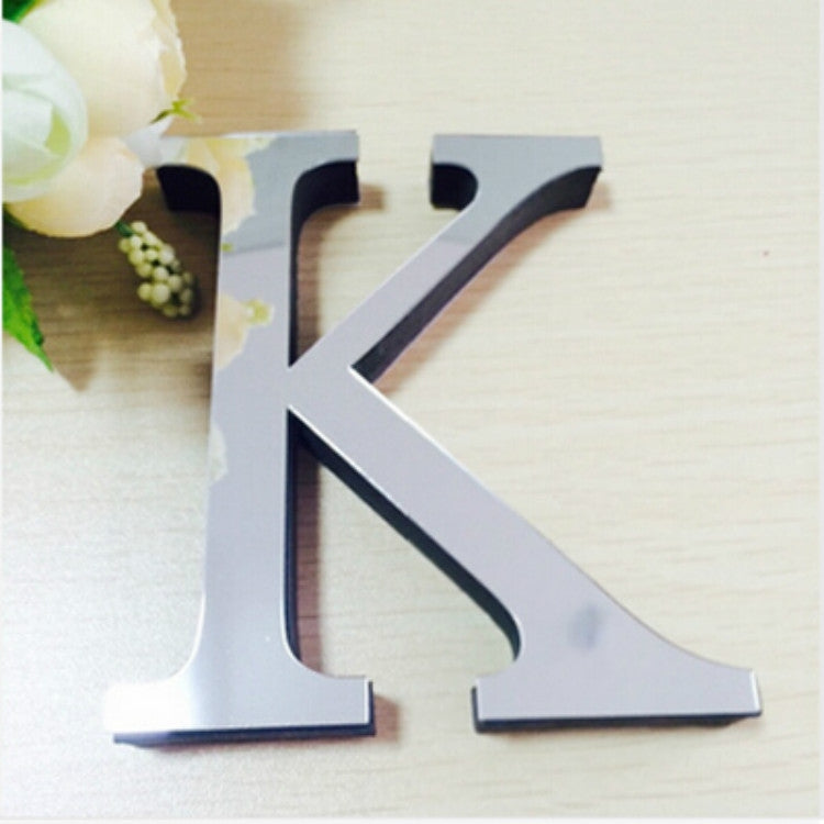 2 PCS Home Decoration Creative Personality English Letters Acrylic Mirror 3D DIY Wall Stickers K