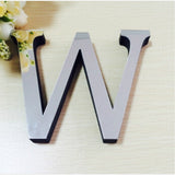 2 PCS Home Decoration Creative Personality English Letters Acrylic Mirror 3D DIY Wall Stickers W