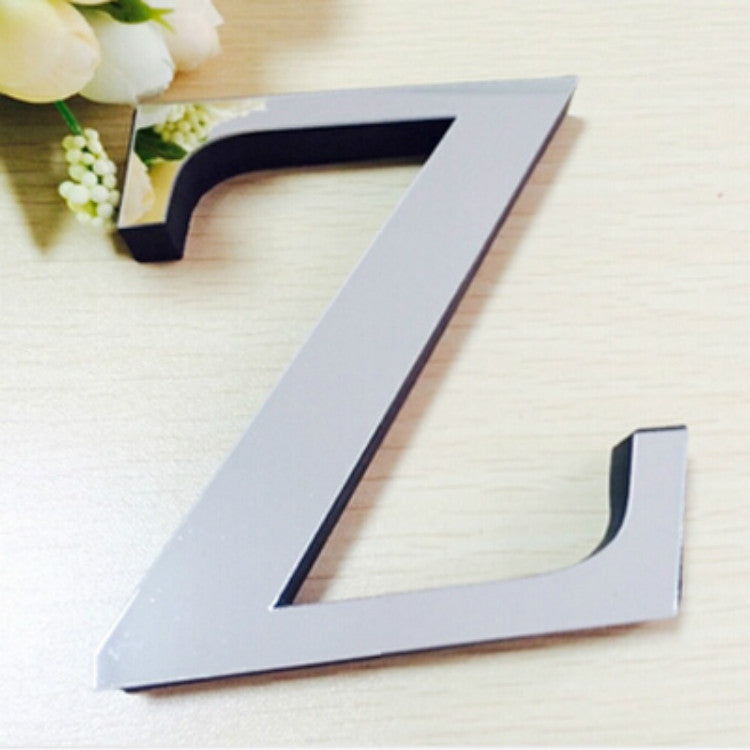 2 PCS Home Decoration Creative Personality English Letters Acrylic Mirror 3D DIY Wall Stickers Z