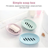 Double Lattice Home Bathroom Soap Dish Box Case Holder Container