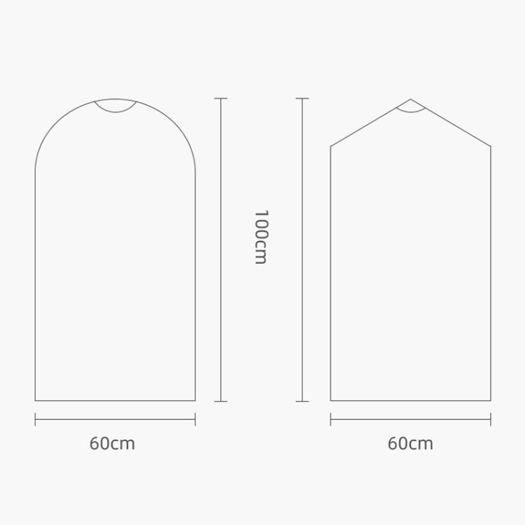 100 PCS Disposable Transparent Clothes Dust Bag Dust Cover, 55x80cm PP 4 Wires, 60x90cm PP 4 Wires, 60x100cm PP 4 Wires, 55x80cm Thicken PE 6 Wires, 60x90cm Thicken PE 6 Wires, 60x100cm Thicken PE 6 Wires, 60x110cm PP 4 Wires, 60x110cm Thicken PE 6 Wir...