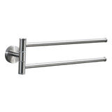 Stainless Steel Towel Bar Rotating Towel Rack Bathroom Kitchen Wall-mounted Towel Polished Rack Holder, Brushed Two Poles, Brushed Three Poles, Brushed Four Poles, Brushed Five Poles