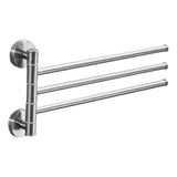 Stainless Steel Towel Bar Rotating Towel Rack Bathroom Kitchen Wall-mounted Towel Polished Rack Holder, Brushed Two Poles, Brushed Three Poles, Brushed Four Poles, Brushed Five Poles
