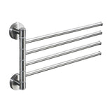 Stainless Steel Towel Bar Rotating Towel Rack Bathroom Kitchen Wall-mounted Towel Polished Rack Holder, Brushed Two Poles, Brushed Three Poles, Brushed Four Poles, Brushed Five Poles