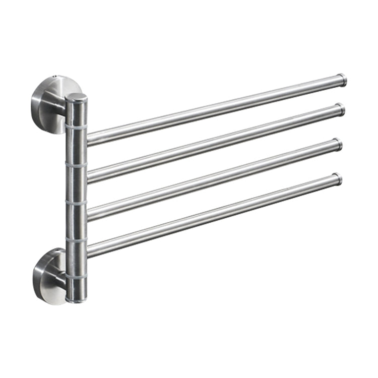 Stainless Steel Towel Bar Rotating Towel Rack Bathroom Kitchen Wall-mounted Towel Polished Rack Holder, Brushed Two Poles, Brushed Three Poles, Brushed Four Poles, Brushed Five Poles