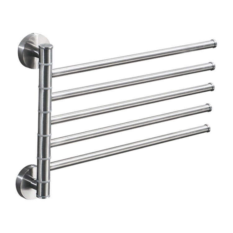 Stainless Steel Towel Bar Rotating Towel Rack Bathroom Kitchen Wall-mounted Towel Polished Rack Holder, Brushed Two Poles, Brushed Three Poles, Brushed Four Poles, Brushed Five Poles