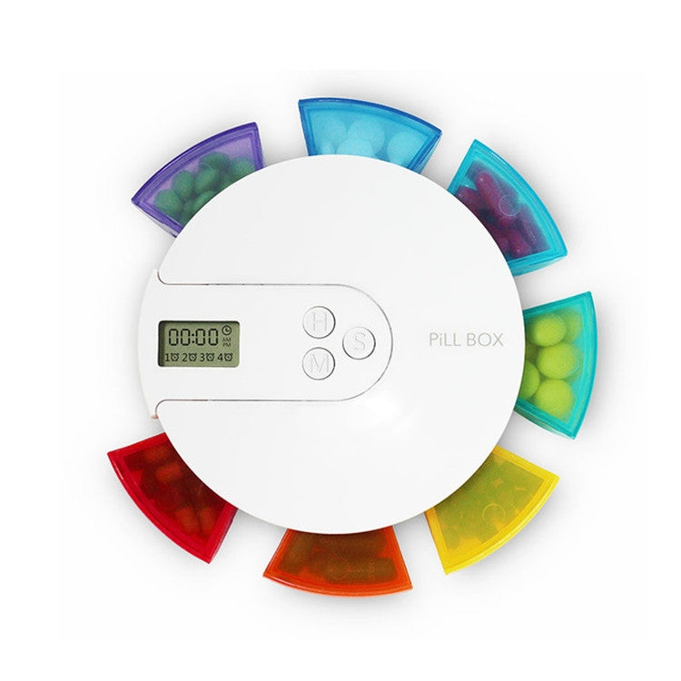 One Week Portable Timing Smart Pill Boxes Elder Reminding Electronic Medicine Box