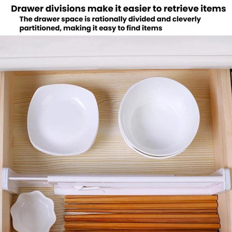 Extendable Drawer Organizer Dividers Home Wardrobe Plastic Partition Panels