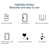 Bathroom Toilet Toilet Brush Integrated Pressing Open Lid Square Trash Can Set with Brush