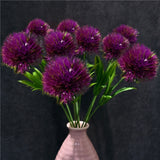 10 PCS Artificial Flowers Dandelion Plastic Flower Wedding Home Valentine Decoration Purple