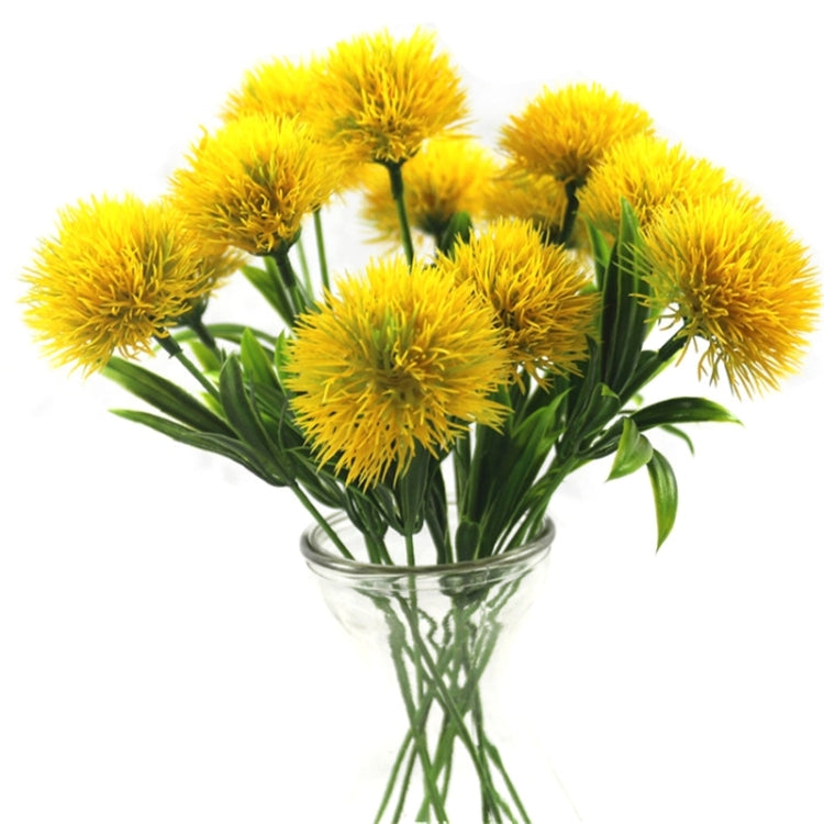 10 PCS Artificial Flowers Dandelion Plastic Flower Wedding Home Valentine Decoration Yellow