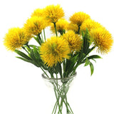 10 PCS Artificial Flowers Dandelion Plastic Flower Wedding Home Valentine Decoration Yellow