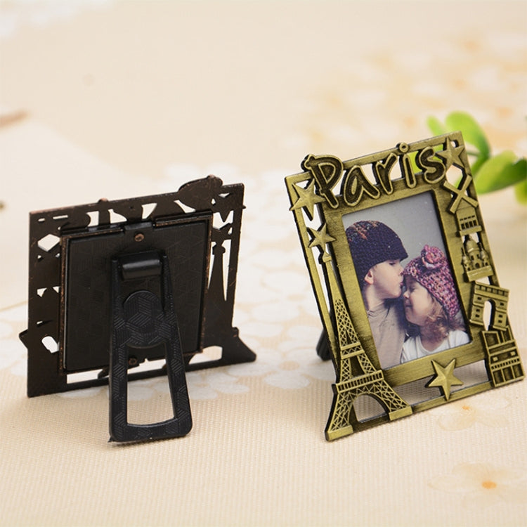 2 PCS Creative Metal Vintage Photo Frame, Fawn, Pumpkin, Fence, Butterfly Round, Paris, Heart Keychain, Square Keychain, Oval, Lace Square, Love Round, Butterfly Square, Lace Heart, Golden Square, Gray Square