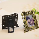 2 PCS Creative Metal Vintage Photo Frame, Fawn, Pumpkin, Fence, Butterfly Round, Paris, Heart Keychain, Square Keychain, Oval, Lace Square, Love Round, Butterfly Square, Lace Heart, Golden Square, Gray Square