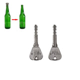2 PCS Key Into Bottle Magic Props Deformable Magic Keys, Key Into Bottle Key Into Bottle