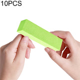 10 PCS White Tofu Block Nail Polish Four Squares High Elastic Cotton Manicure Sand Block