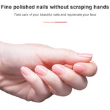 10 PCS White Tofu Block Nail Polish Four Squares High Elastic Cotton Manicure Sand Block