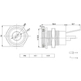 10 PCS DC099 Power Jack Socket Female Panel Mount Connector, 5.5x2.1, 5.5x2.5