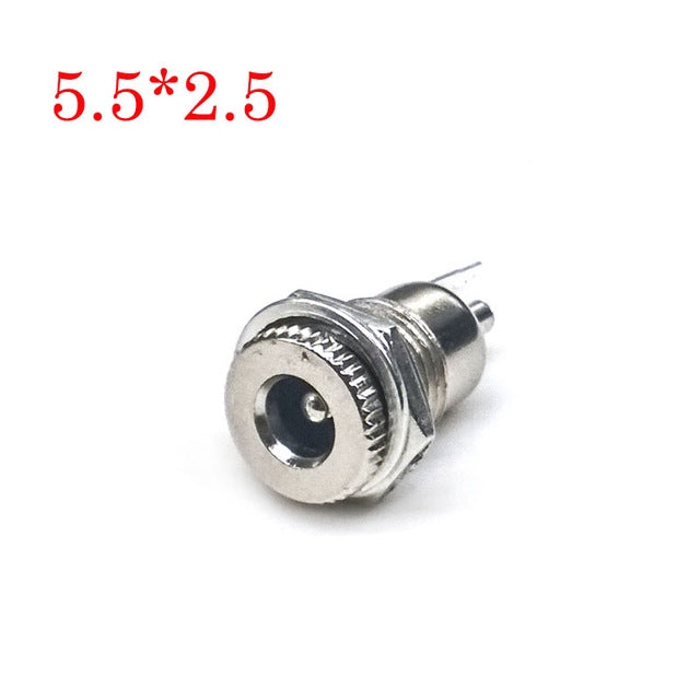 10 PCS DC099 Power Jack Socket Female Panel Mount Connector, 5.5x2.1, 5.5x2.5 5.5x2.5 5.5x2.5