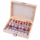 Router Bit Set Shank Tungsten Carbide Router Bit Set Wood Cutter Tool Set Milling Wood Cutters Router Bit Set for Wood Tools