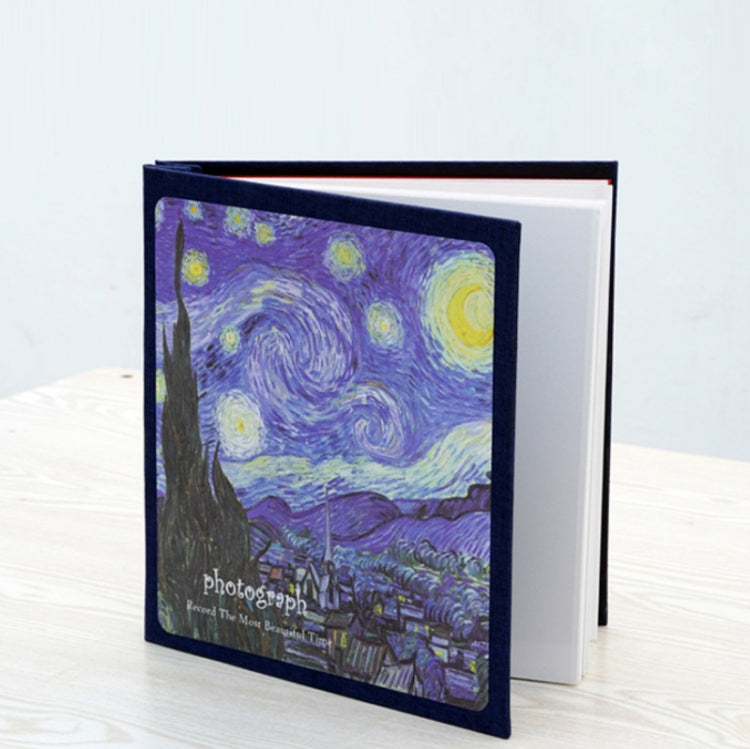Retro Art DIY Handmade Photo Album Self-Adhesive Film Album, 16 inch Blossom, 16 inch Bouquet, 16 inch Landscape, 16 inch Starry Night, 16 inch Ride The Wind And Waves, 16 inch Back To Nature, 16 inch Sunflower, 16 inch Starry Sky, 16 inch Apricot Blos...